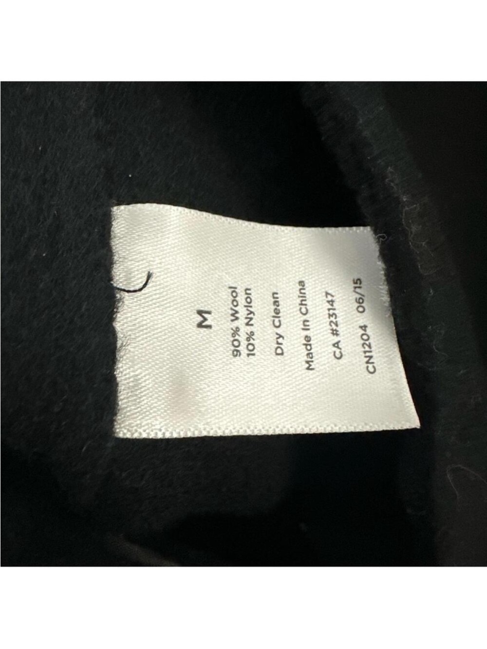 Talbots Women’s Wool Blend Open Front Black Cardigan Jacket Size M - Picture 4 of 5